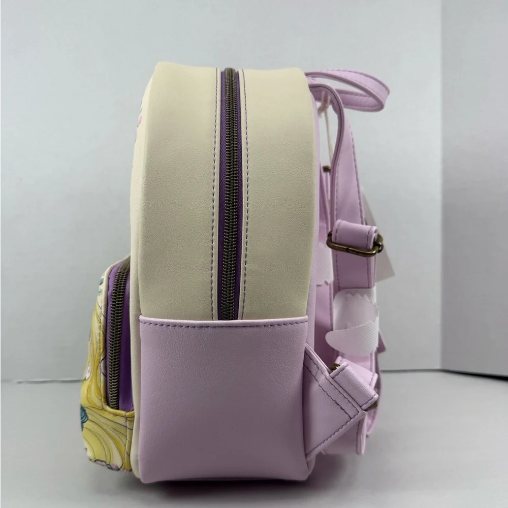 Loungefly Disney Tangled Rapunzel & Pascal Flowers Mini Backpack